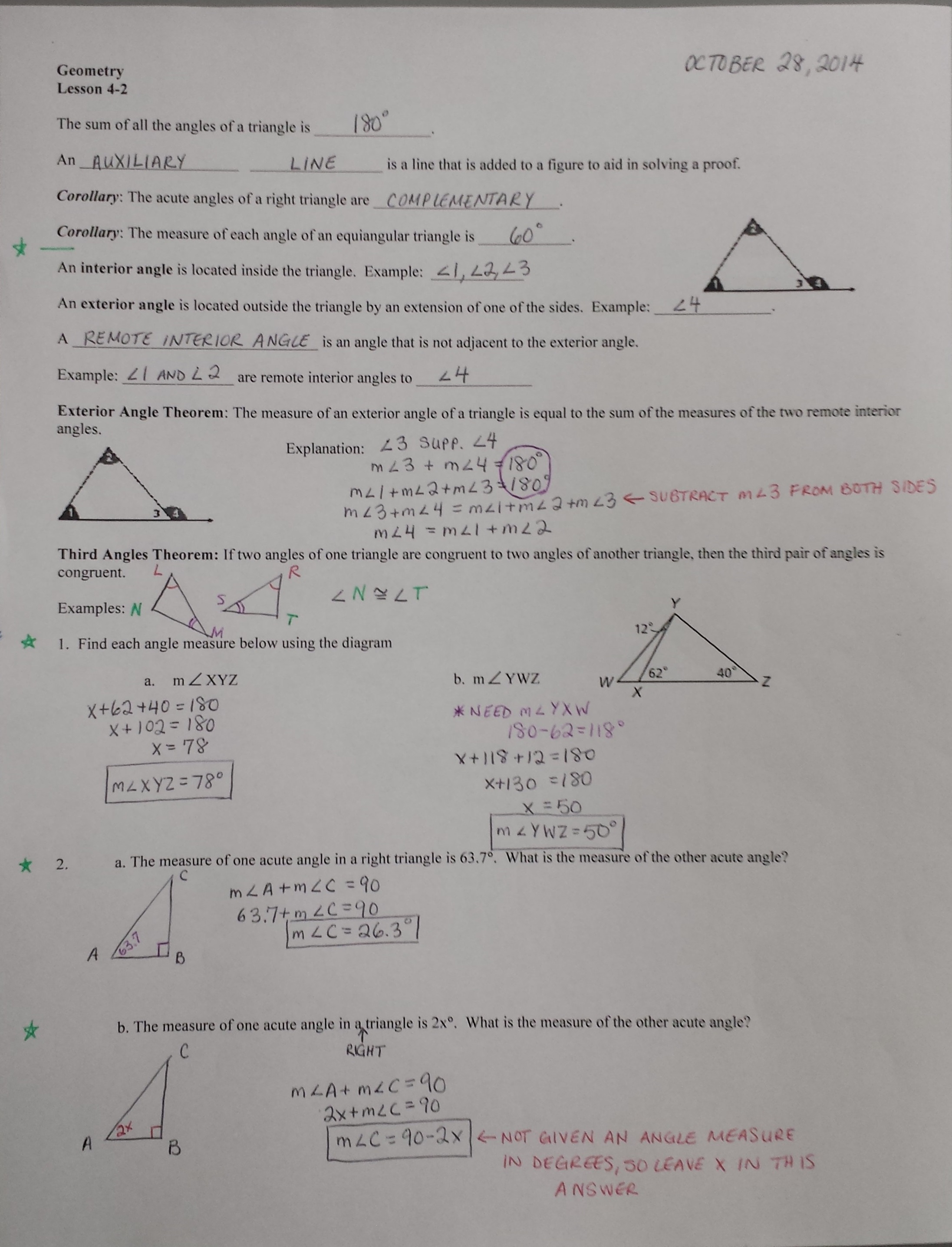 Practice 4 4 Using Congruent Triangles Cpctc Worksheet Answers  4 cpctc using corresponding 