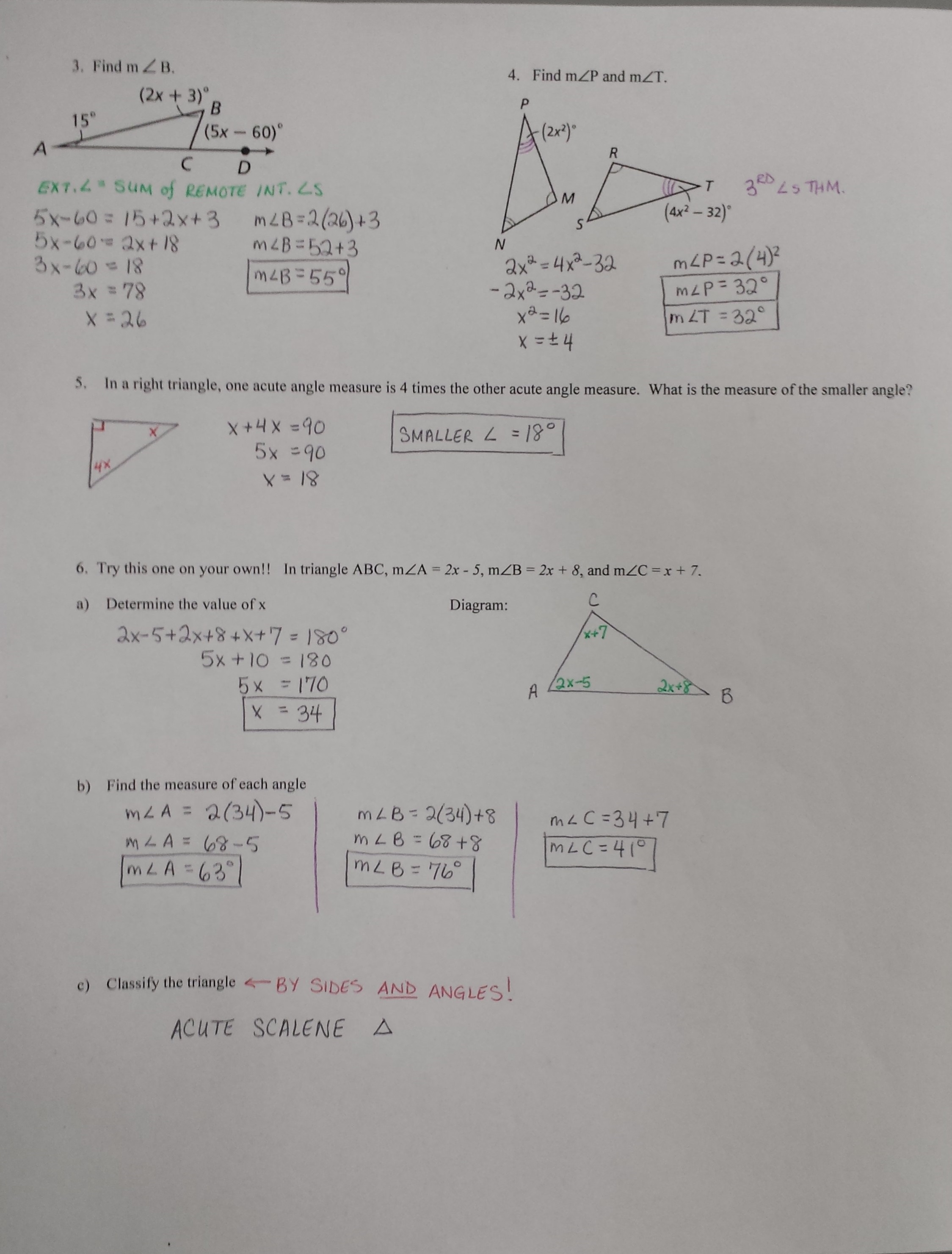 lesson 5 the pythagorean theorem answer key