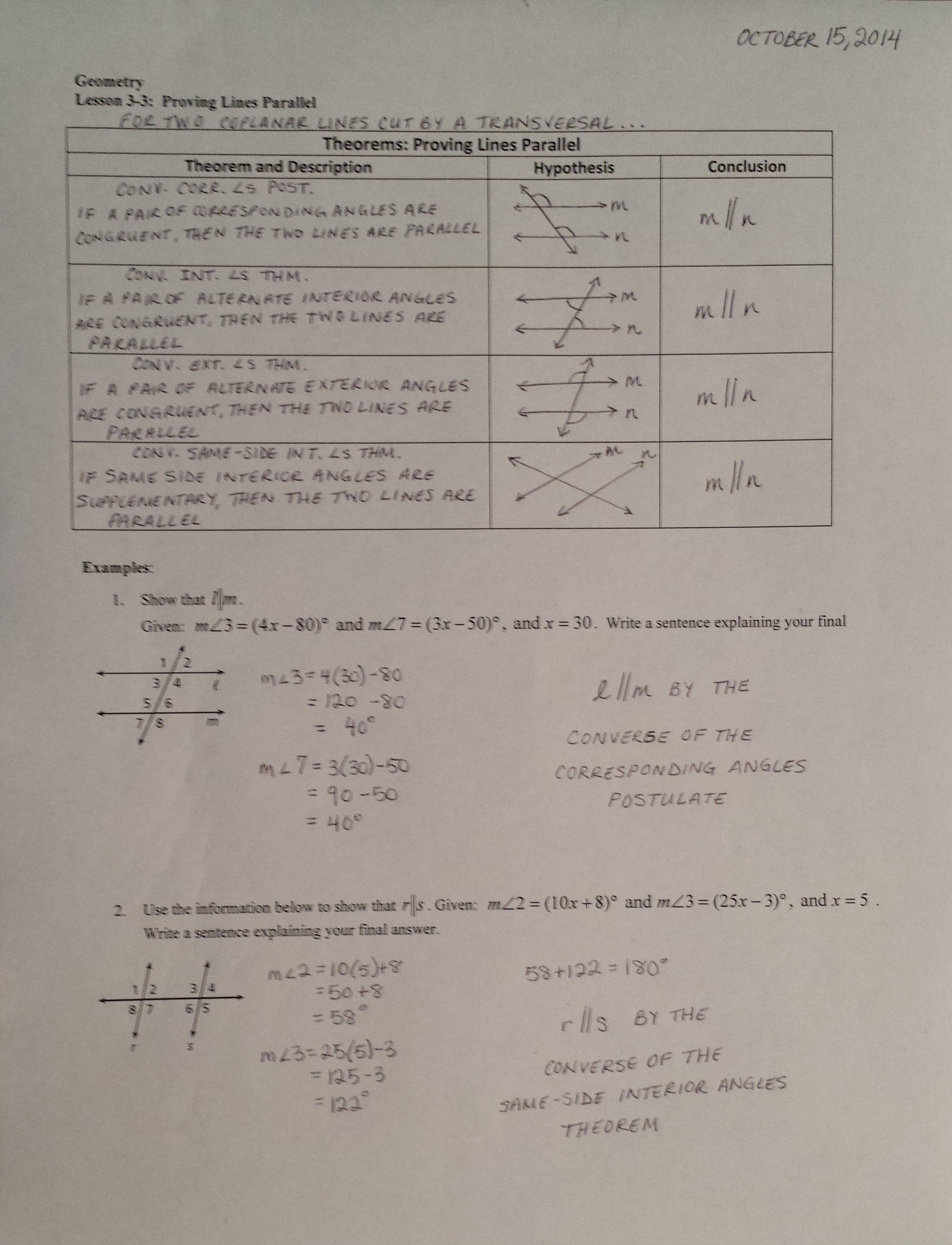 Mrs. Garnet - Mrs. Garnet at PVPHS With Proving Lines Parallel Worksheet Answers