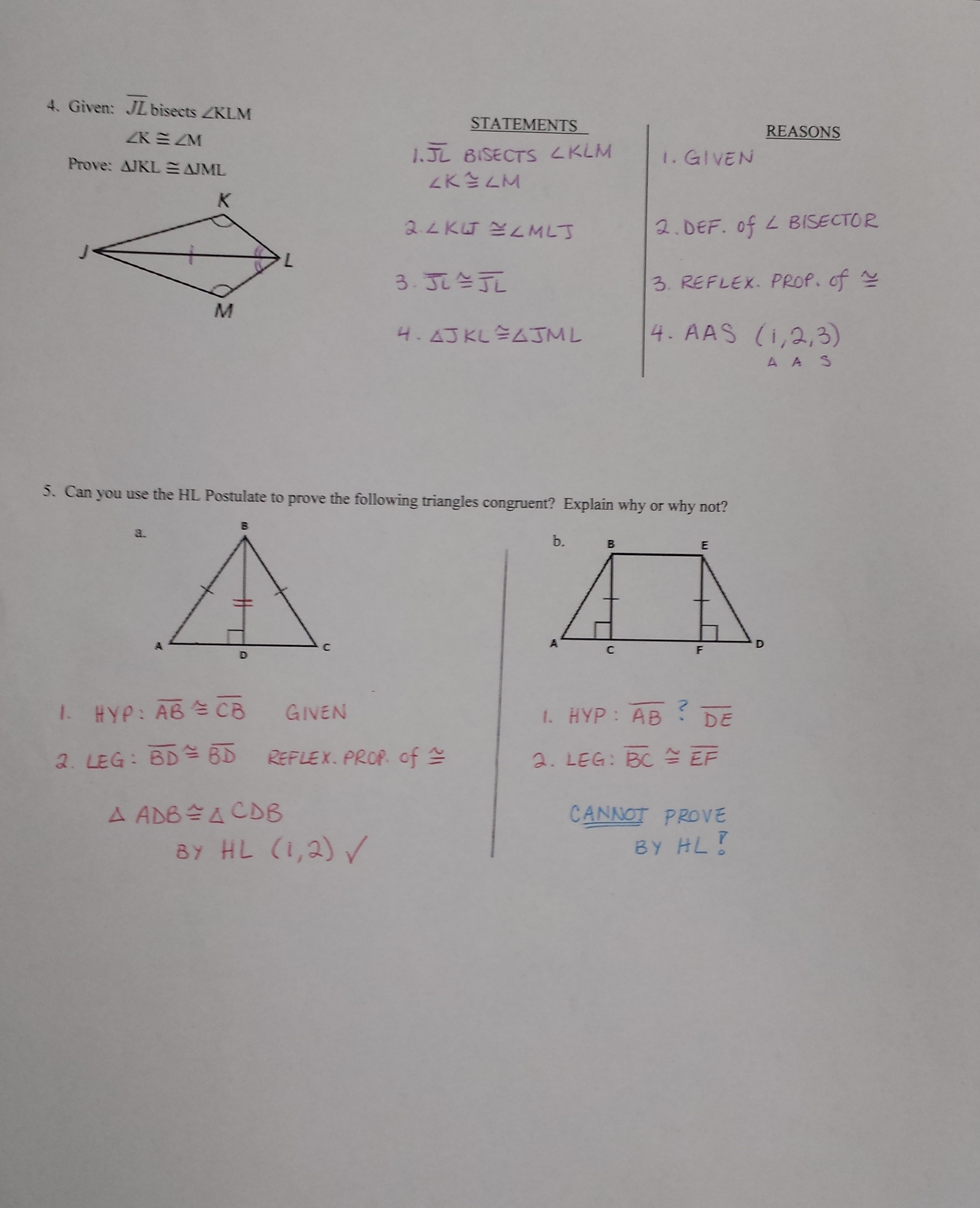 geometry homework 5